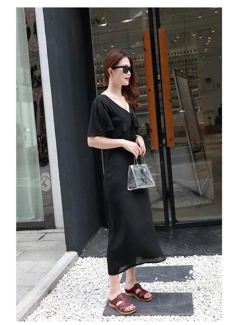 NIBEMINENT Summer Women Wedge Sandals Premium Open Toe Sandals Vintage Anti-slip Casual Female  Retro Shoes - Image 3