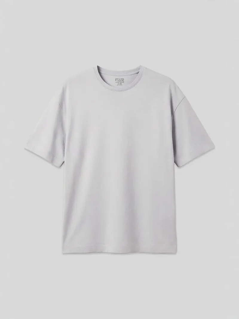 تومي لايف TOMMY Oversized Cotton Blend Crew Neck T-Shirt