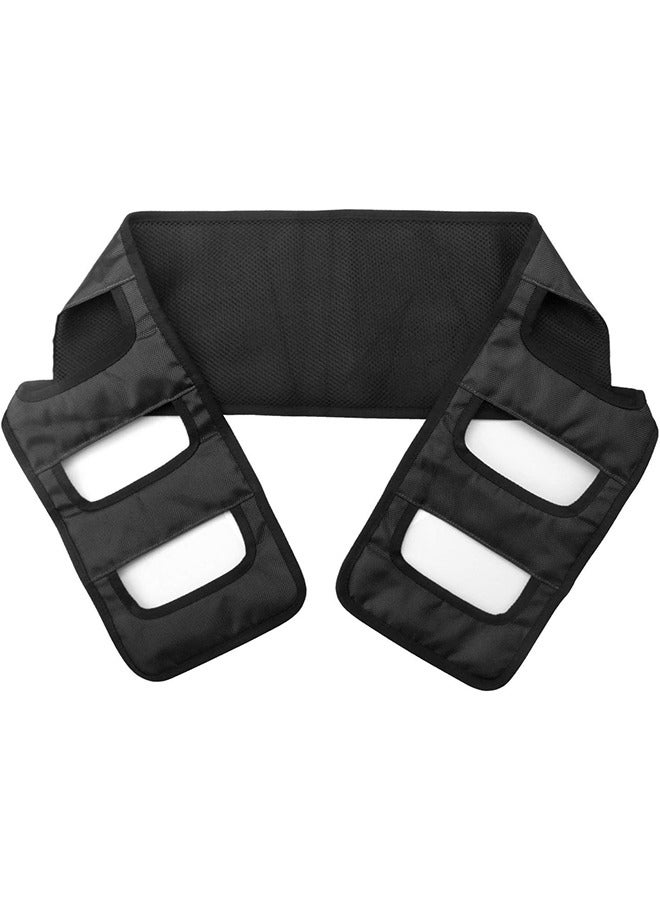 جي أس لوحة النقل المريض أداة رفع الحزام نقل النقل إعاقة التحول رعاية المريض سلامة التنقل معدات المساعدة (أسود) - Image 4