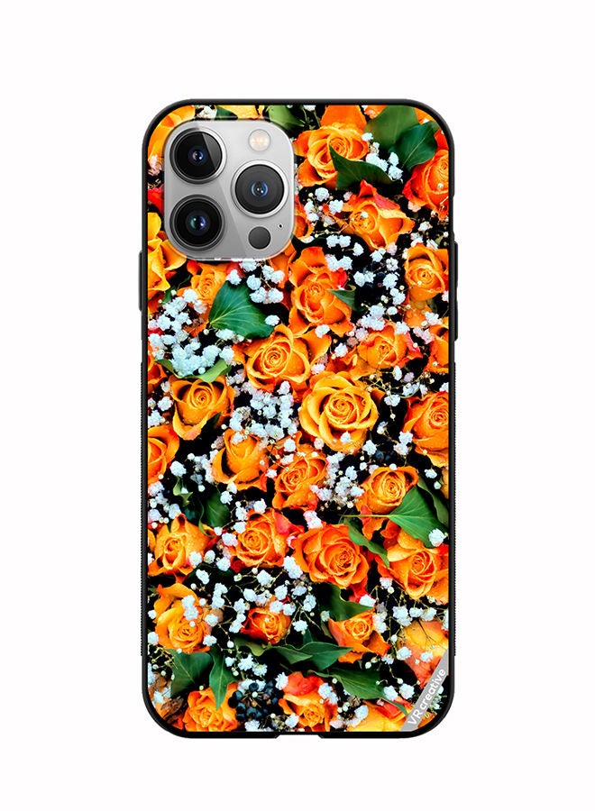 VR CREATIVE Protective Case Cover For Apple iPhone 12 Pro Max Real Flower Design Multicolour - Image 1