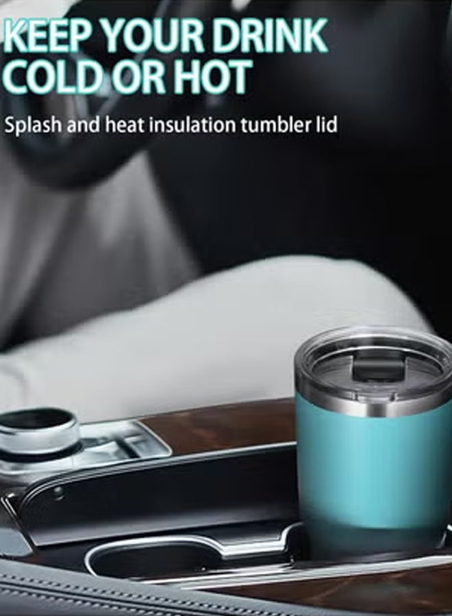 CMGTYYD. طقم غطاء بديل لكوبين يناسب أكواب زجاجية سعة 20 أونصة (يشمل ماصّة) تصميم مقاوم للرذاذ ومانع للتسرب ومتين وسهل التنظيف ومناسب لجميع الأكواب - Image 3