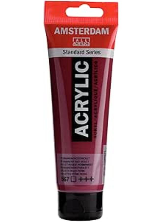 AMSTERDAM Amsterdam Standard Acrylics, 120ml (PERM. Red Violet ) No. 567  - Image 2