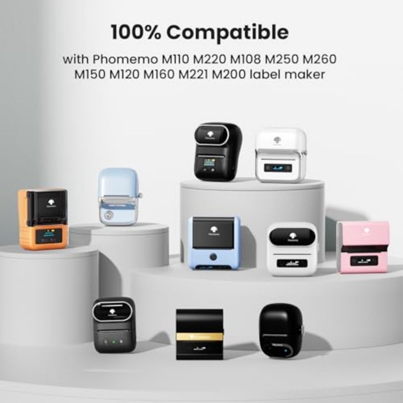 3 Rolls M110/M220/M200/M120/M110S Thermal Paper 1.57'' x 1.18'' 40x30mm,Multipurpose Barcode/FNSKU/FBA Labels, 230Labels/Roll, Black on White - Image 4