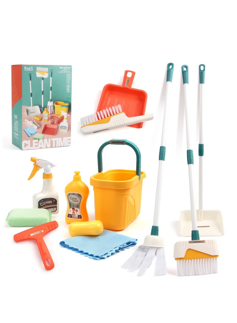 XiuWoo Kids Children Pretend Play Toy Cleaning Toy Set Housekeeping Kit  for Toddlers Play House Early Education Enlightenment - Image 1