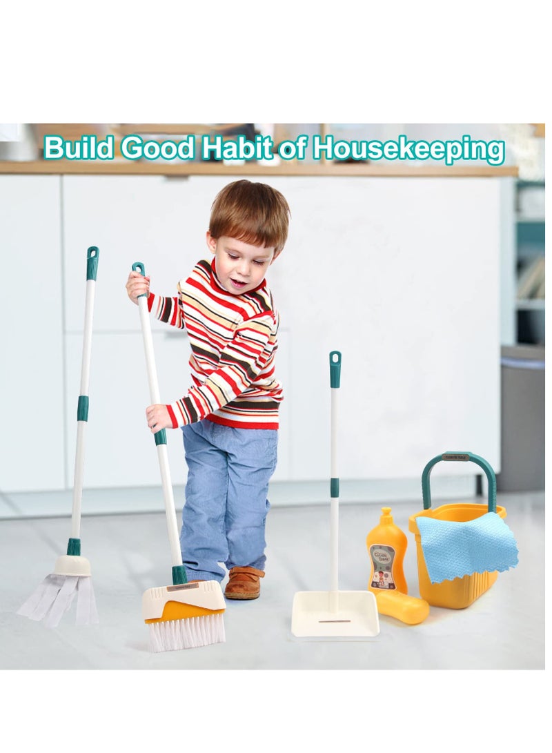 XiuWoo Kids Children Pretend Play Toy Cleaning Toy Set Housekeeping Kit  for Toddlers Play House Early Education Enlightenment - Image 5