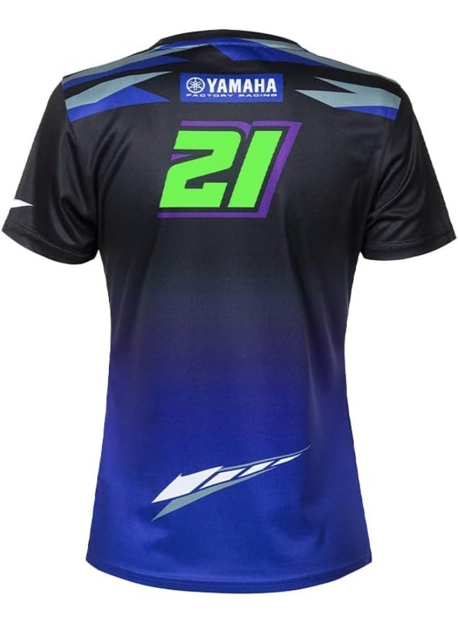 Valentino Rossi Vr 46 Yamaha Dual Franco Mordelli T-Shirt,Woman,L - Image 1