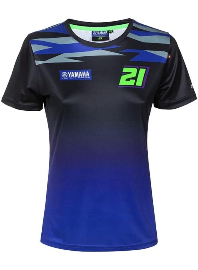 Valentino Rossi Vr 46 Yamaha Dual Franco Mordelli T-Shirt,Woman,L - Image 2