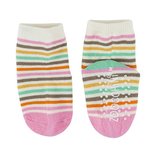 ZOOCCHINI Baby/Toddler Crawling Pants with Non-Slip Silicone Knee Grippers and Matching Anti-Skid Socks, 6-12 Months, Fiona The Fawn - Image 4