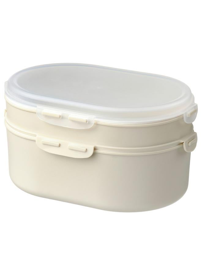 Green Tiger Stackable lunch box for dry food, light grey-beige  - Image 1