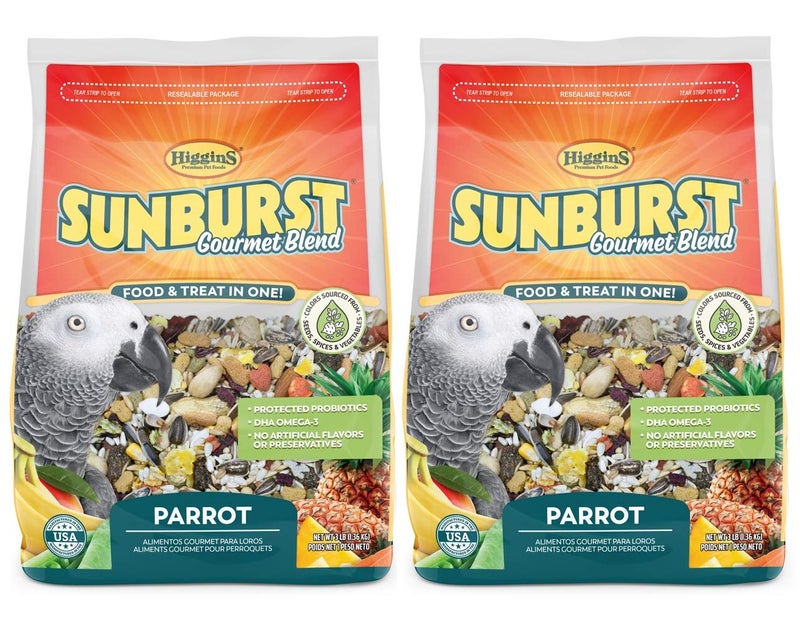Higgins Sunburst Gourmet Blend Parrot Food 3 lbs - Pack of 2 - Image 1
