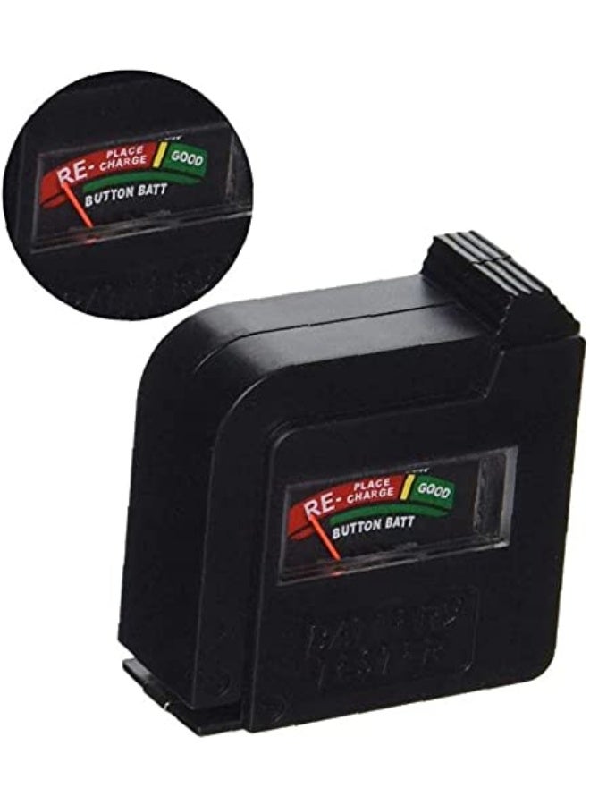 Generic 1Pc Bt-860 Battery Tester Checker 1Pc Battery Volt Tester Monitor For 9V 1.5V Button Cell - Black  - Image 3