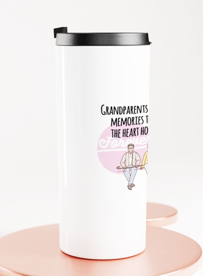 LIT كوب أبيض مع اقتباس متعلق بالعائلة - كوب مستقيم - أفكار هدايا للعائلة - اقتباس عن الأجداد - Image 2