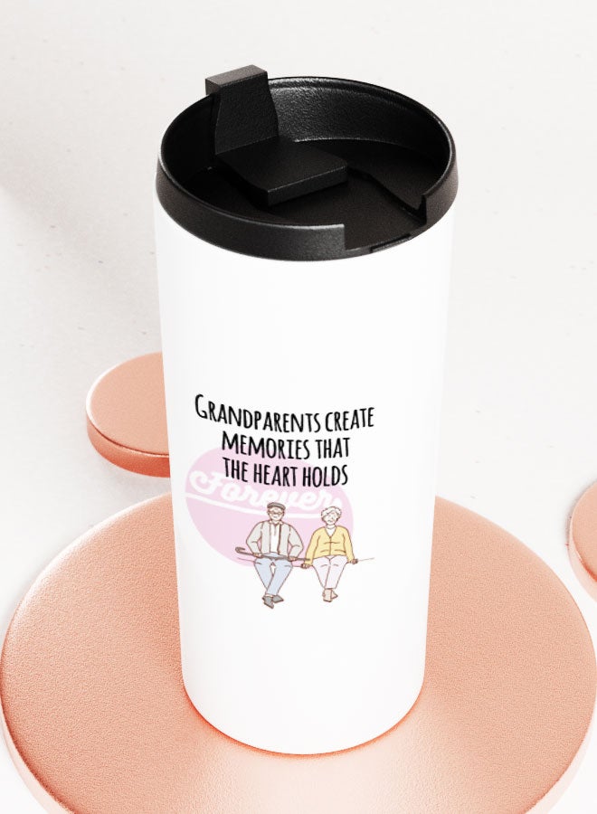 LIT كوب أبيض مع اقتباس متعلق بالعائلة - كوب مستقيم - أفكار هدايا للعائلة - اقتباس عن الأجداد - Image 3