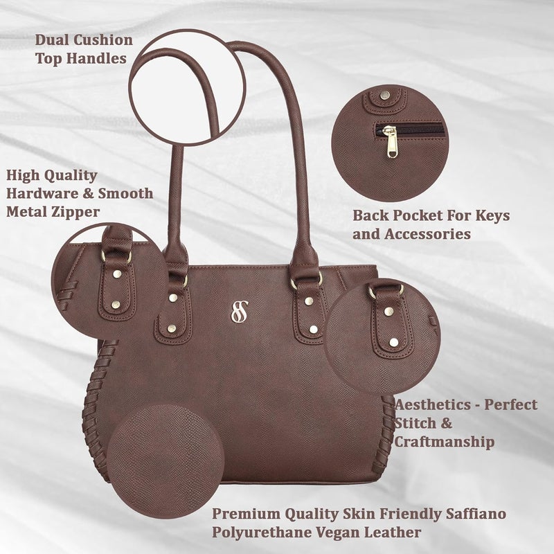 Fostelo Women's Buenos Satchel Tote Handbag for Women | Ladies Purse | Stylish Shoulder Bag | Gift For Women - Image 2