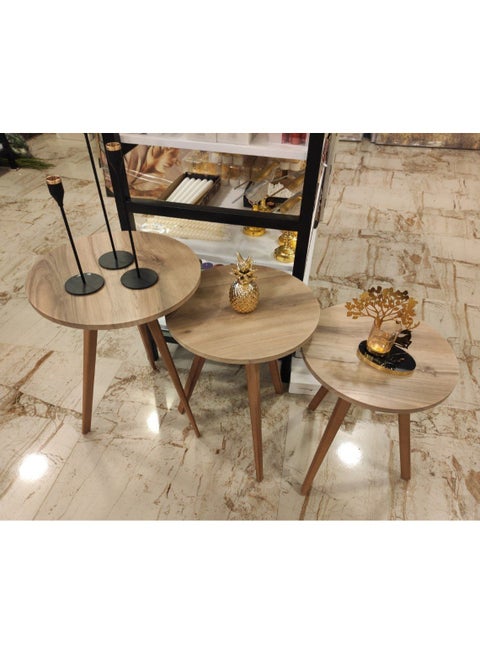 طقم ترابيزة خشب