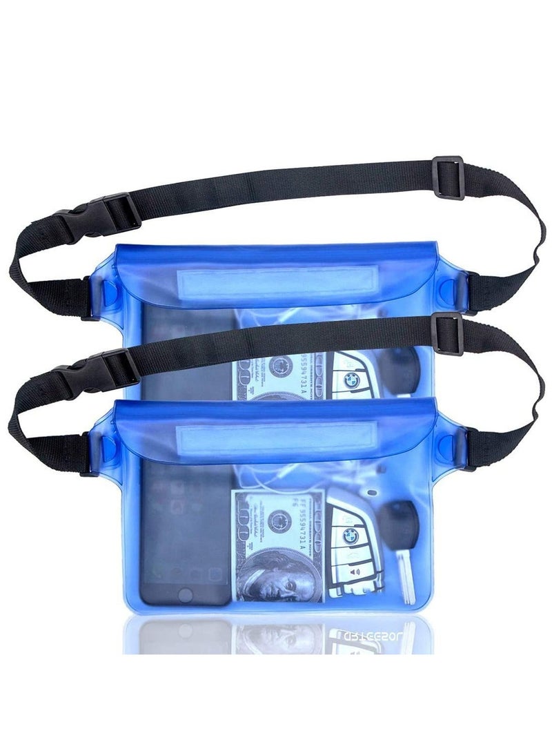 Excefore Waterproof Pouch, Screen Touch Sensitive Waterproof Bag with Adjustable Waist Strap, Keep Your Phone and Valuables Dry, Perfect for Swimming Diving Boating Fishing - Image 1