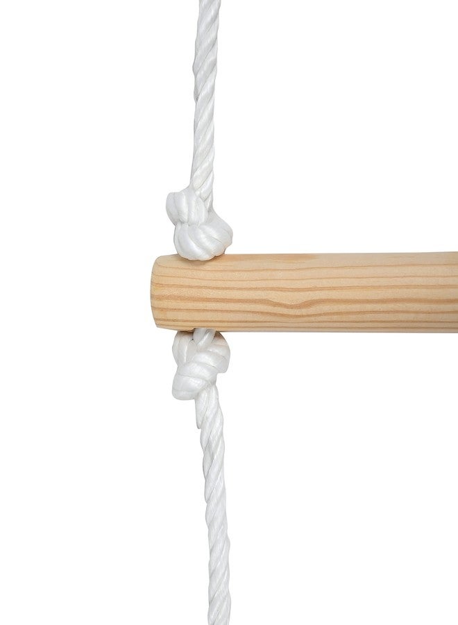 BOFFLE Rope Climbing Ladder Indoor/Outdoor for Kids - Ninja Obstacle, 4 to 10 Years (White) - Image 3