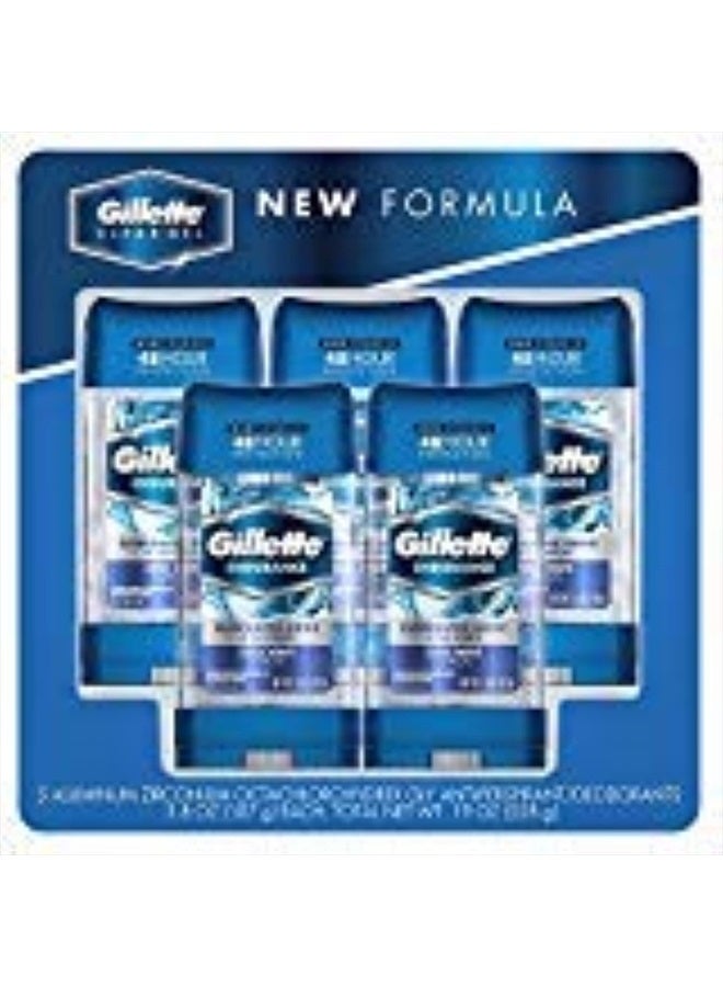 Gillette مزيل العرق جل الشفاف، موجة باردة (3.8 أونصة، 5 عبوة) - Image 1