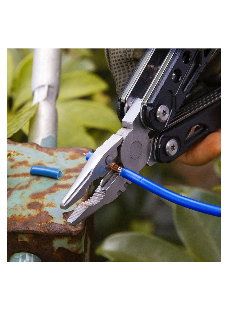 17-in-1 Mini Hammer Multitool with Pocket Clip & Cut-Resistant Gloves - Perfect Father's Day Gift for Husband or Boyfriend, Essential Survival Gear, Compact Size 6.41"×2.83"×1" - Image 5