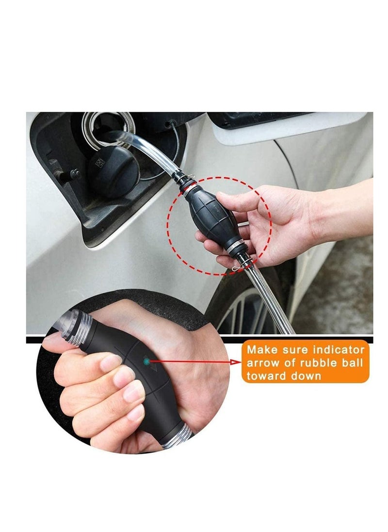 ECVV - Portable manual car fuel transfer siphon hand pump - Image 1