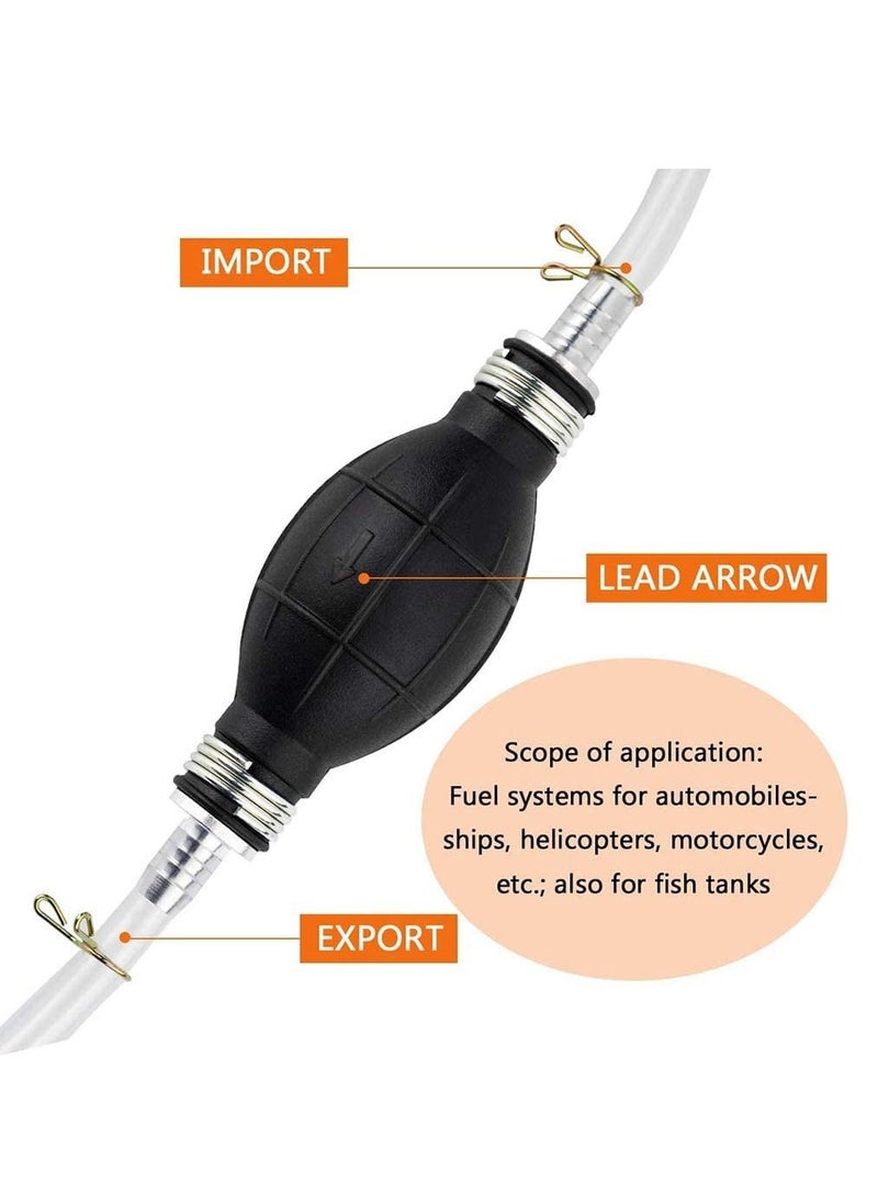 ECVV - Portable manual car fuel transfer siphon hand pump - Image 1