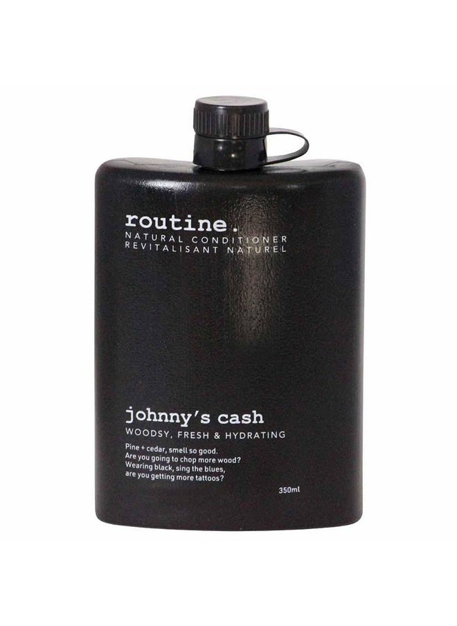 routine Routine | Johnny's Cash 350ml Natural Conditioner. Cedarwood, Pine & Bergamot. Color Safe | Botanicals | Vegan | Refillable| no SLS or Parabens | No Synthetic Fragrance 