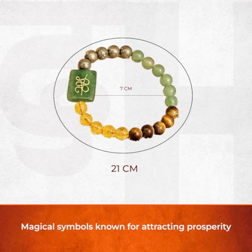 Divine Hindu Zibu Money Coin Bracelet | Wealth Attraction Symbol, Prosperity Energy, Abundance & Luck, Manifestation, Positive Vibes | Stretchable | For Men & Women - Image 2
