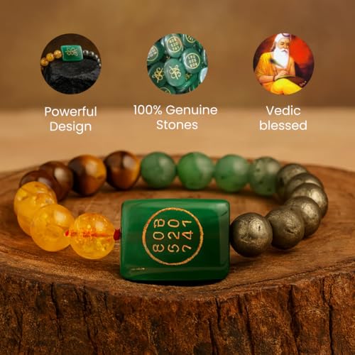 Divine Hindu Zibu Money Coin Bracelet | Wealth Attraction Symbol, Prosperity Energy, Abundance & Luck, Manifestation, Positive Vibes | Stretchable | For Men & Women - Image 5