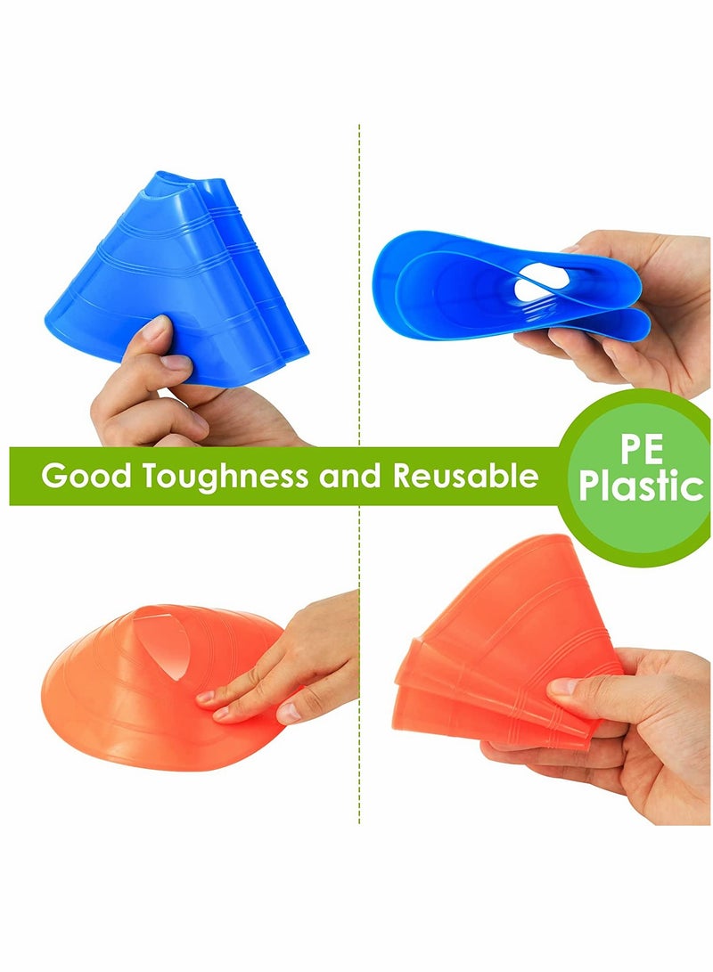 KASTWAVE Training Cone, Football Training, Marking Cones, Sports Cones Marking Cones, Training Accessories Marking Discs, for Football Pulleys, 50 Pieces - Image 3