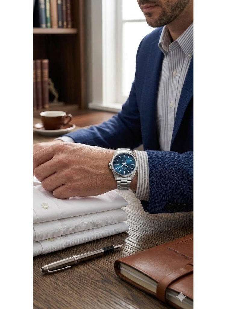 Casio Edifice Men's Chronograph Blue Dial Stainless Steel Watch - EFV-610D-2AV - Image 2