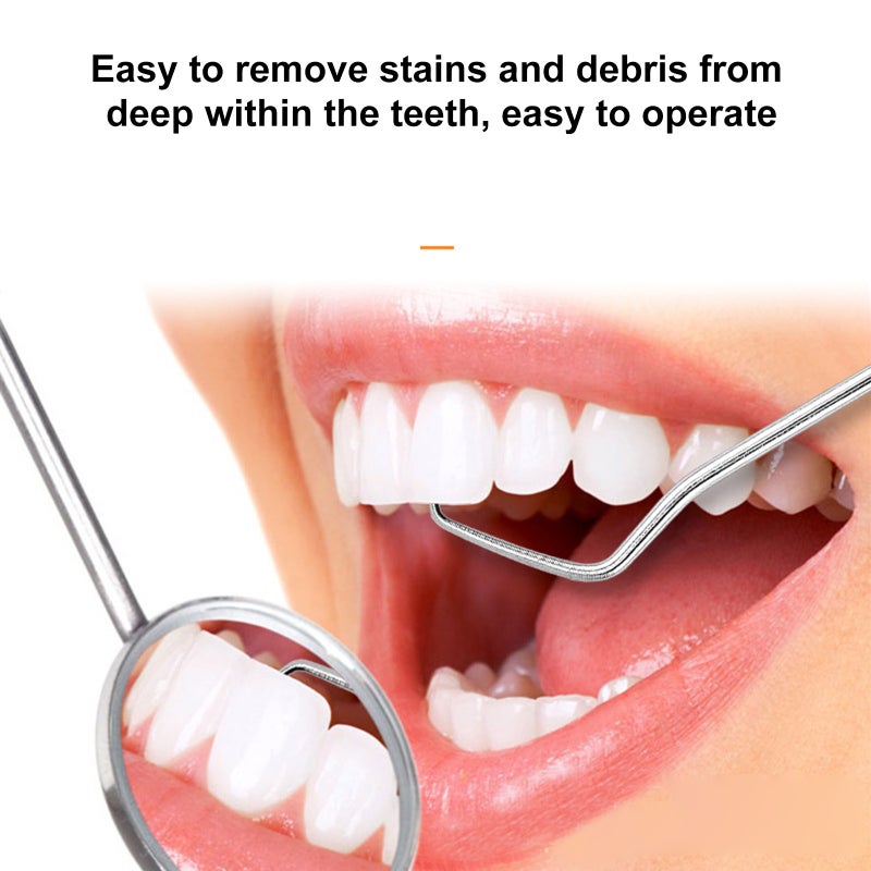 304 stainless steel toothpick set dental floss metal teeth picking portable storage tube oral dental care cleaning tools single crochet hook - Image 2
