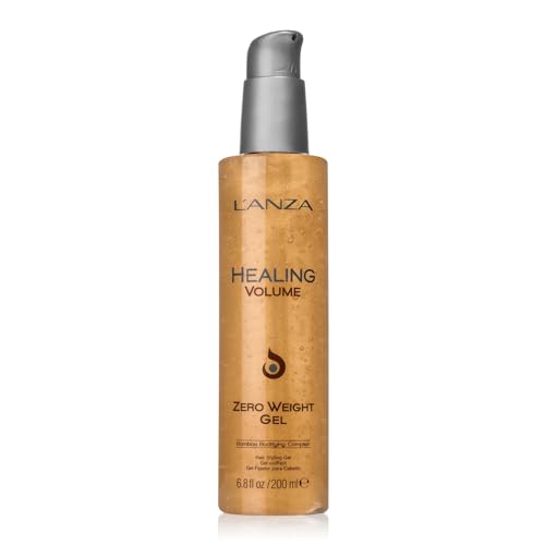 LANZA Healing Volume Zero Weight Gel Extra Hold Hair Gel Dramatically Boosts Shine Volume and Thickness of Fine Flat Hair And Styling Gel For Edge Control Braiding  Hair Styling 68 Fl Oz