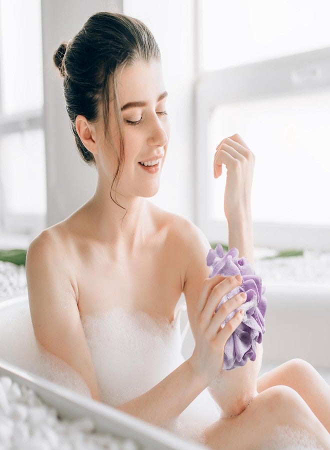 SHOPVILLA Loofah Washcloth Combo 2-in-1, Soap Saver Pouch with Bar Soap Pocket, Exfoliating & Reusable Shower Sponge for Body Wash (Multicolor) (1, Small) - Image 2