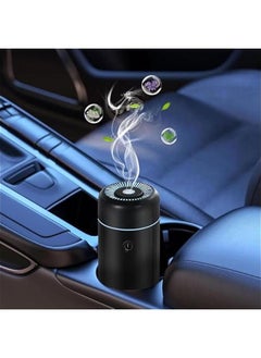 MOXO Car Aroma Humidifier  Wireless Essential Oil Diffuser Ultrasonic Diffuser with 7 Colors Lights 2 Mist Mode Quiet Operation for Baby Home Office Room Car Travel Black)  - Image 1