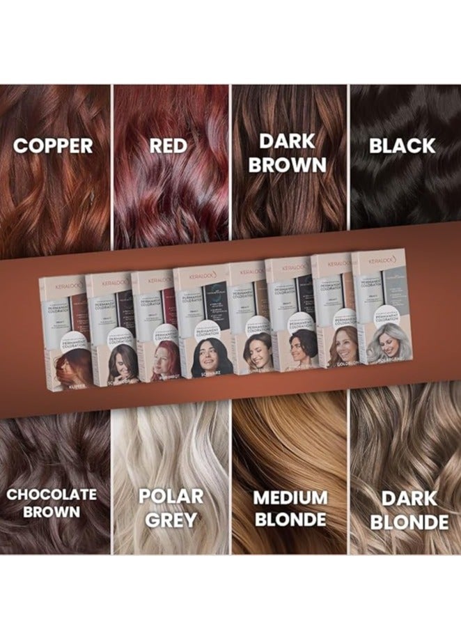 Keralock Permanent Hair Color - 150ml, No Premix Needed, Reusable for Up to 4 Months - All-in-One Dye with Conditioner & Brush (Golden Brown, 150ml) - Image 4
