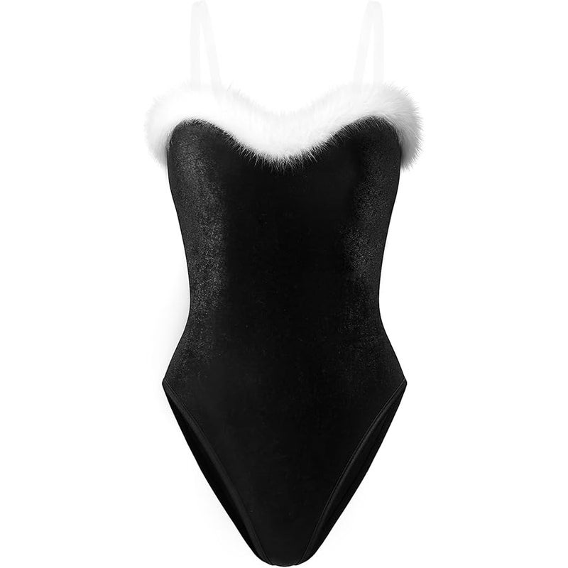 RSLOVE Lingerie Set for Women Sexy - 7 PCS Bunny Costume One Piece Teddy Bodysuit Stockings Set for  Cosplay - Image 2