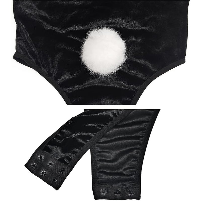 RSLOVE Lingerie Set for Women Sexy - 7 PCS Bunny Costume One Piece Teddy Bodysuit Stockings Set for  Cosplay - Image 5