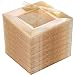 DaYammi 200Pcs Gold Dessert Plates Including 100Pcs Appetizer Plates 6100Pcs Plastic Forks 57Gold Glitter Plastic Square Plate for PartyGold Salad Plate and Cake Forks for Party Wedding - Image 1
