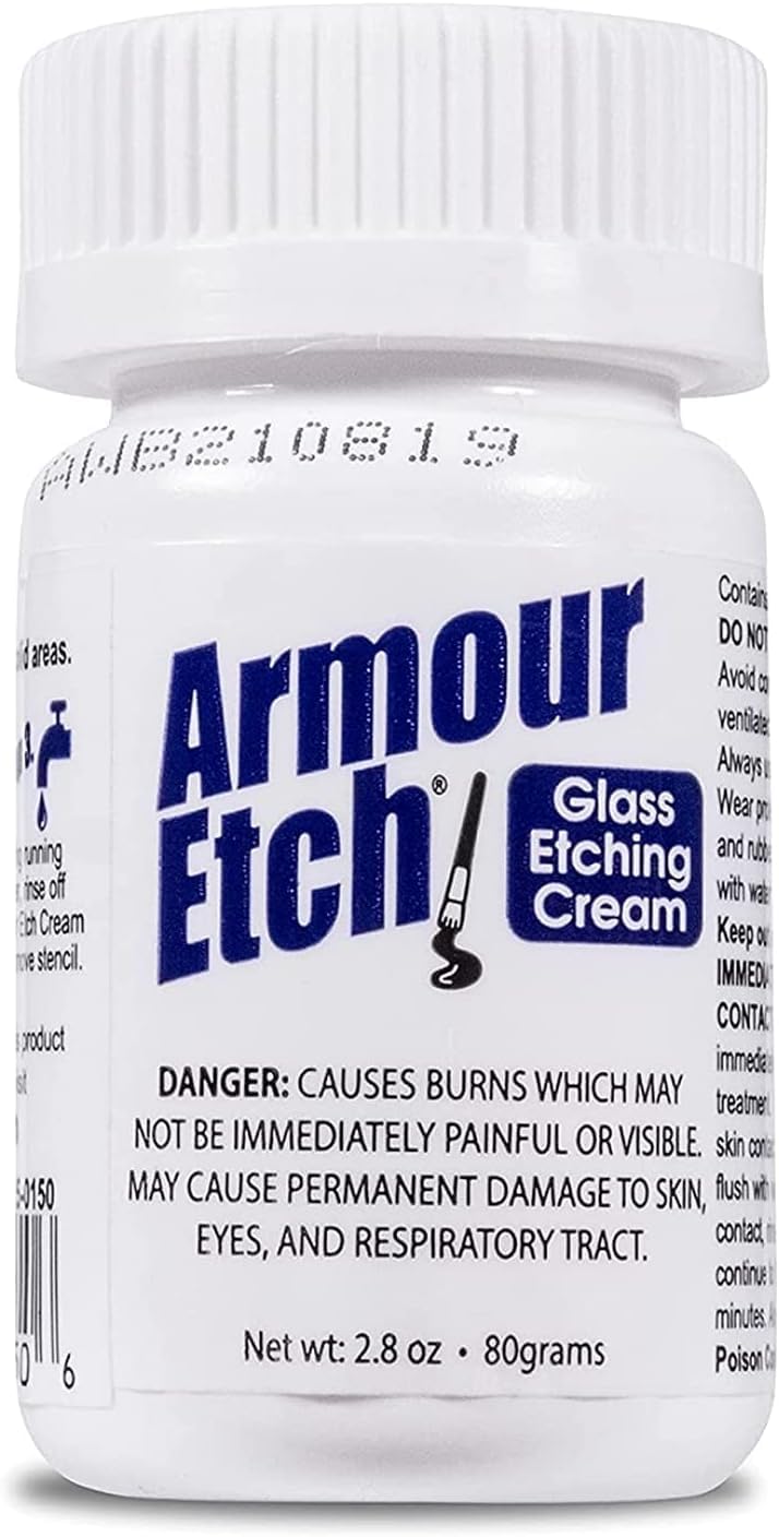 ARMOUR ETCH Glass Etching Cream - 2.8 Ounce Permanent Etching Compound - Image 4