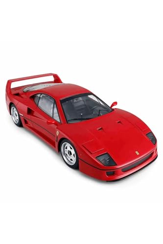 RASTAR Radio Remote Control 1/14 Scale Ferrari F40 Licensed RC Model Car w/Front Light Controller Open/Close(Red),unisex-children - Image 4