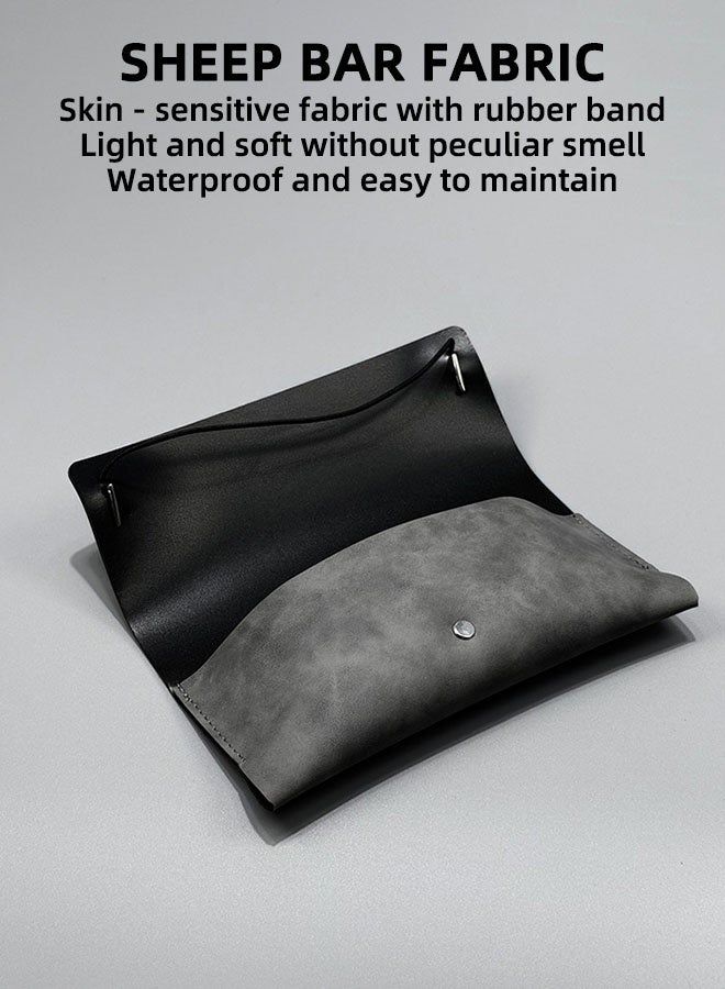 FONHCOO Sunglasses Case, Made Of Soft-Touch Lambskin Fabric, Featuring An Instagram-Worthy, High-End Design And Including Nose Pads. - Image 3