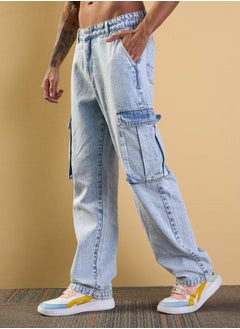 Acid Washed Mid-Rise Cargo Jeans - pzsku/ZB07A42B0CD0B8C31D694Z/45/1741119976/3b9ea06d-cb2e-48bc-912c-f275e4fad0d3