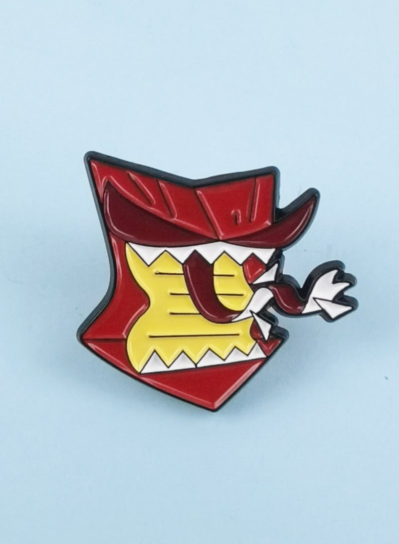 إعادة الصياغة 6 قطع دبابيس/بروشات/شارات مينا بتصميم هاري بوتر للسترات وحقائب الظهر والحقائب والقبعات ولوحات الدبابيس | قلعة هوجورتس، هوولر، مارودرز - Image 4