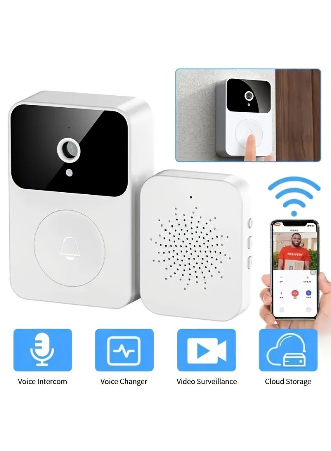 1080P HD Wireless Video Doorbell with Camera,Ring Camera Outdoor Wireless, Night Vision,Two-Way Talk, Weatherproof, Rechargeable Battery,Real-Time Mobile Phone Alerts - Image 5