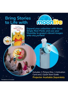 Moonlite Storybook Reels For Flashlight Projector Kids Toddler Disney'S Winnie The Pooh: Hide And Pooh Seek Single Reel Pack Story For 12 Months And Up  - Image 2