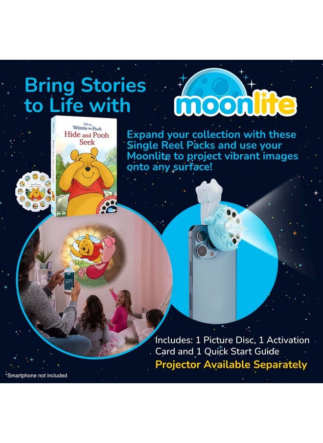 Moonlite - Storybook Reels For Flashlight Projector Kids Toddler Disney'S Winnie The Pooh: Hide And Pooh Seek Single Reel Pack Story For 12 Months And Up - Image 1