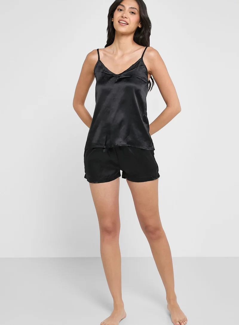 ELLA 4 Piece Solid Pyjama Set