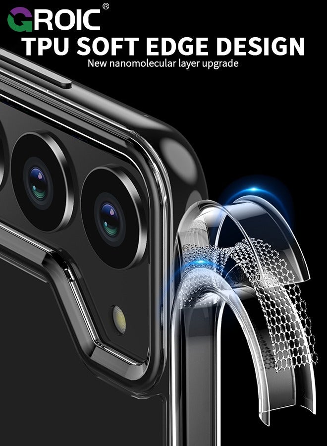 GROIC Samsung Galaxy S24 Plus Clear Phone Case Compatible with MagSafe, Crystal Clear Slim Fit Thin Transparent Rugged Bumper Phone Cover Built-in Magnetic Ring Heavy Duty Shockproof  - Image 4