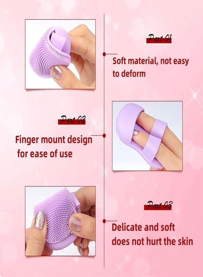 SIQULIX Face Scrubber for Women and Men, Silicone Face Cleansing Brush Face Scrubbers Soft Exfoliators Cleaning Tool Massage Washing Pore Cleanser Pimples Blackhead Remover Deep Cleans Skin Care 1pcs - Image 5