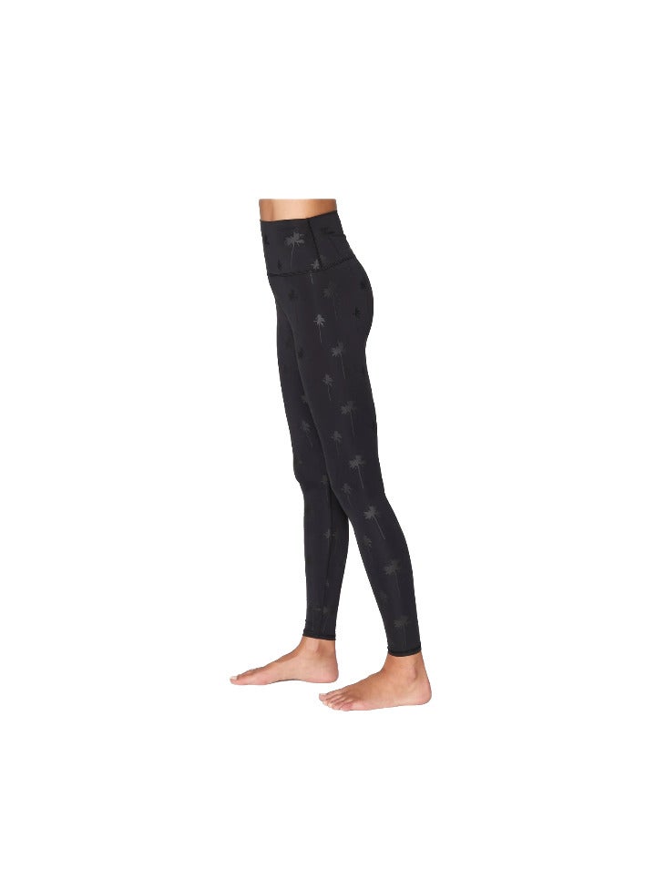 spiritual gangster SG INTENT HIGH WAIST LEGGING TONAL PALMS PRINT SMALL  - Image 2